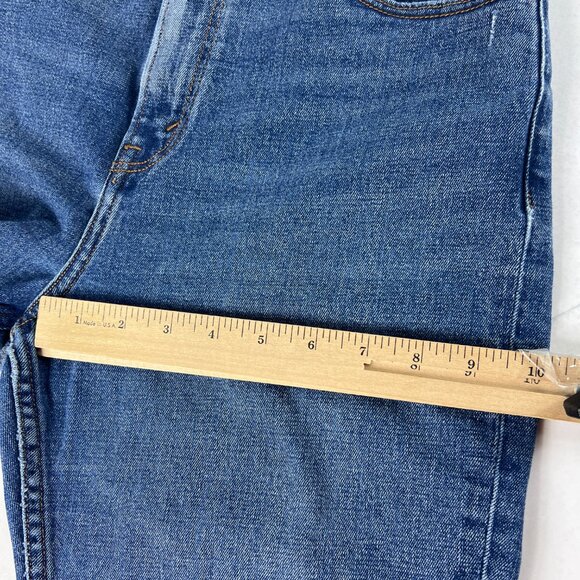 Abercrombie Fitch Jean Women 28x25* High Rise Ankle Straight Blue Denim Tag 29 S - Picture 14 of 16